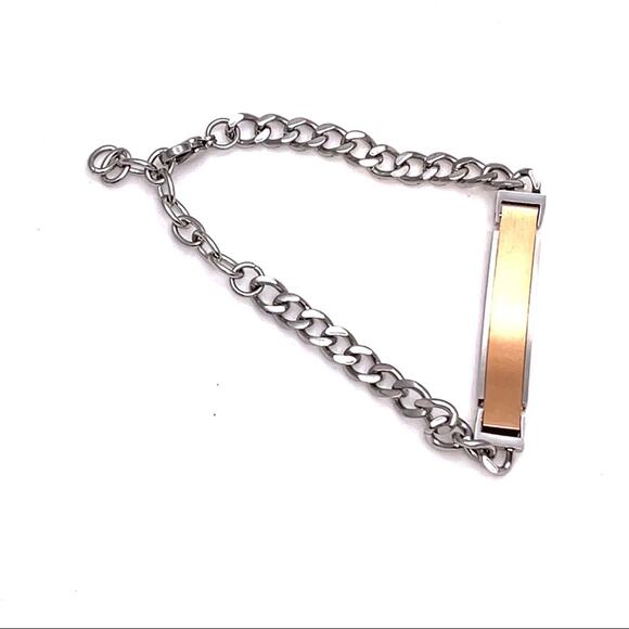 Keep me in your heart bracelet silver and gold color - Picture 4 of 4